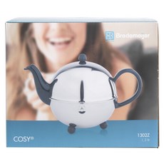 Bredemeijer 舒適的陶瓷鋼鐵茶港1.3L, 黑色的