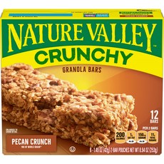 NATURE VALLEY 酥脆格蘭諾拉麥片棒 胡桃口味 6條入, 1盒, 253g