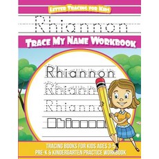(英文圖書)Rhiannon Letter Tracing for Kids Trace my Name Workbook: Tracing Books for Kids... 平裝版, Createspace Independent Pub..., 英文
