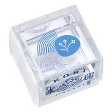 KING JIM HITOTOKI 冰塊水晶印章 小花飾 22mm, 1個, 不適用