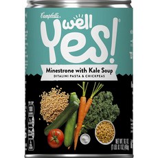 Well Yes 羽衣甘藍蔬菜湯 短管麵&鷹嘴豆, 1個, 458g