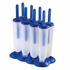 Tovolo Twin Pop 模具冰淇淋模具, 4件, 藍色