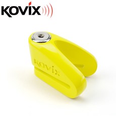 KOVIX KVZ1 碟煞鎖 公司貨 送原廠收納袋 提醒繩 重機/機車防盜鎖, 亮眼黃, 1個