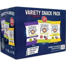 Skinny Pop 綜合口味爆米花組 甜鹹口味+原味+起司口味, 1盒, 612g