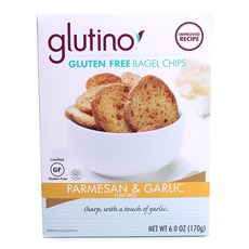 glutino 無麩質貝果餅乾 帕馬森起司&蒜味, 1盒, 170g