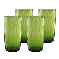 ARTLAND 卵石海波玻璃杯青檸, 4件