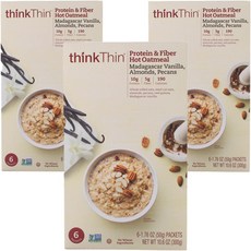 thinkThin 香草杏仁胡桃燕麥片, 3盒, 300g