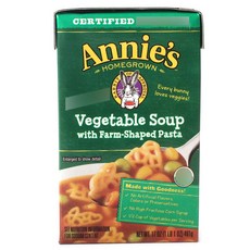 Annie's 義大利麵蔬菜湯, 1瓶, 481g