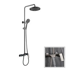 槍灰沐浴花灑龍頭 淋浴 民宿冷熱水龍頭(SH-8500), 槍灰色, 1箱/盒