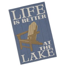 DESIGN IMPORTS 英文字圖案桌巾 45.7*71.1cm, 1個, 混色