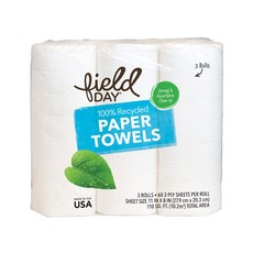 field DAY 踏青日 雙層再生紙巾, 60張, 3捲