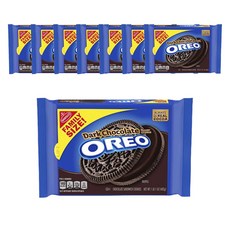 OREO 奧利奧 夾心餅乾 黑巧克力口味, 8包, 482g