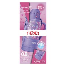 THERMOS 膳魔師 彈蓋式真空斷熱保冷運動水壺 FJS-800F 800ml, 紫色 粉色, 1個