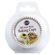 NORPRO 迷你鬆餅杯 2.5 x 3 x 3 厘米, 100件, 白色的