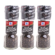 McCormick 味好美 研磨罐裝黑胡椒粒, 3個, 28g