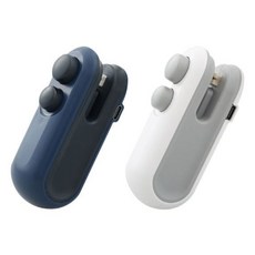 充電式手持迷你封口機, 1個, 藍色、白色