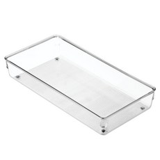 iDESIGN Linos 抽屜收納抽屜隔板透明 15.2 x 30.5 x 5.1cm, 1個