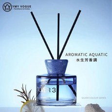 YMY VOGUE FTJ 銀彩系列 擴香瓶, 1個, 200ml, 水生芳香調