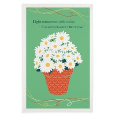 DESIGN IMPORTS 花盆印花餐巾 45.7*71.1cm, 1個, 混色