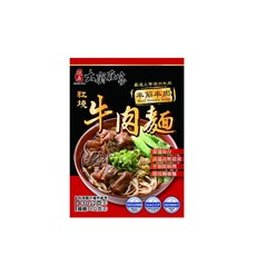 大廚在家半筋半肉紅燒牛肉麵2盒組，嚴選澳洲牛肉，湯頭濃郁，麵條Q彈, 430g, 1套