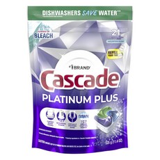 Cascade Platinum Plus洗碗機用洗碗膠囊 高山香味 21顆入, 1袋, 325g
