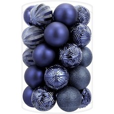 Isulife 防碎聖誕樹裝飾球 6 件套, 藍色