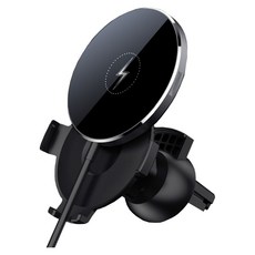 EZGO E519 多功能磁吸無線充電支架盤，磁吸無線充電，單手操作，行車安全，多功能支撐, 黑色