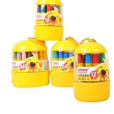 Anc 旺彩 兒童盒裝油畫棒 12/18/24/36色 美術畫畫蠟筆, 桶裝油畫棒,36色