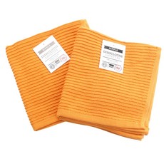 now DESIGNS 素色棉質廚房毛巾組, 4入, 金橘