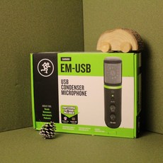 Mackie EM-USB USB 電容麥克風 - 森韻木吉他工作室推薦，附贈專業錄音軟體，心型指向收音, 詳見包裝, Black