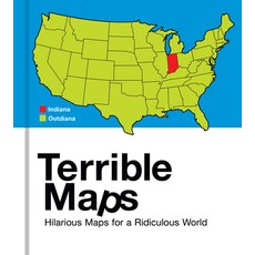 (英文圖書) Terrible Maps: Hilarious Maps for a Ridiculous World 精裝版, HarperCollins, 英文