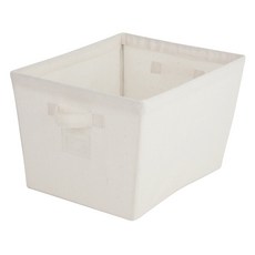 honey can do 錐形帆布收納 L, 1個, 白色的