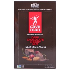 caveman 黑巧克力櫻桃堅果營養棒 15 包, 1盒, 600g