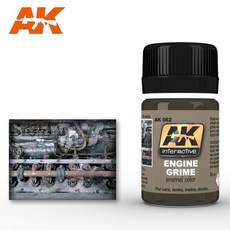 AK Interactive ENGINE GRIME 引擎污垢舊化琺瑯漆 (AK082)