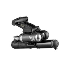 Topeak HybridMaster Mini 坐墊整合式雙用打氣筒套組，含打氣筒及氣瓶, 黑色