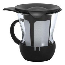 HARIO 好璃奧 輕巧茶杯 OTMH-1B, 1個, 黑色