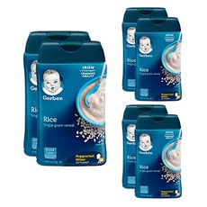 Gerber 嘉寶 寶寶副食品穀物粉, 白米口味, 227g, 6罐