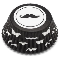 FOX RUN 芥末式烘焙杯, 50件, 黑色的