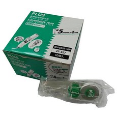 PLUS 智慧型滾輪修正內帶10入/盒，滾輪設計，修正流暢，迷你輕巧，方便攜帶, 綠