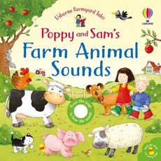 (英文圖書)Poppy and Sam's Farm Animal Sounds Board Books, Usborne Books, 英文, 硬頁書