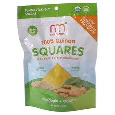 NURTURME 藜麥方形膨化餅乾 50g, 1個, 菠蘿+菠菜