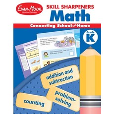 (英文圖書)Skill Sharpeners: Math Kindergarten Workbook 平裝版, Evan-Moor Educational Publi..., 英文