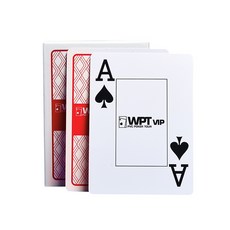 WPT 防水撲克牌, 紅色, 1套