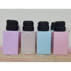 艾薇奈兒 優雅蕾絲方型壓瓶200ML 帶鎖清潔/卸甲/洗筆液分裝瓶, 1個, 200ml
