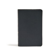 (英文圖書) CSB Personal Size Bible Black Genuine Leather Leather, Holman Bible Publishers, 英文, 皮革