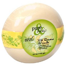 Pure & Basic Natural Honey Shea Butter Soap Wild Banana Vanilla, 180g, 1個