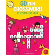 (英文圖書)50 fun crossword puzzles for kids: Age 6-12 平裝版, Editions La, 英文