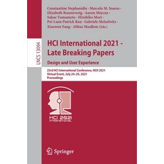 (英文圖書) HCI International 2021 - Late Breaking Papers: Design and User Experience: 23rd HCI Internati... 平裝版, Springer, 英文