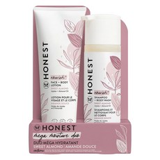 HONEST 誠實 兩用面部滋養身體乳 250 ml+洗髮沐浴乳 295ml 甜杏仁香, 1組