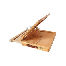 汶采HBX-4A桌面抽屜畫盒，可手提油畫箱，帶面板調色盤，多功能畫架畫箱, 詳見包裝
